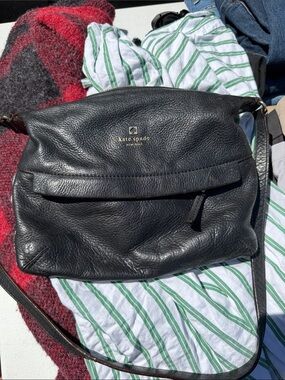 kate spade Black Leather Crossbody Bag